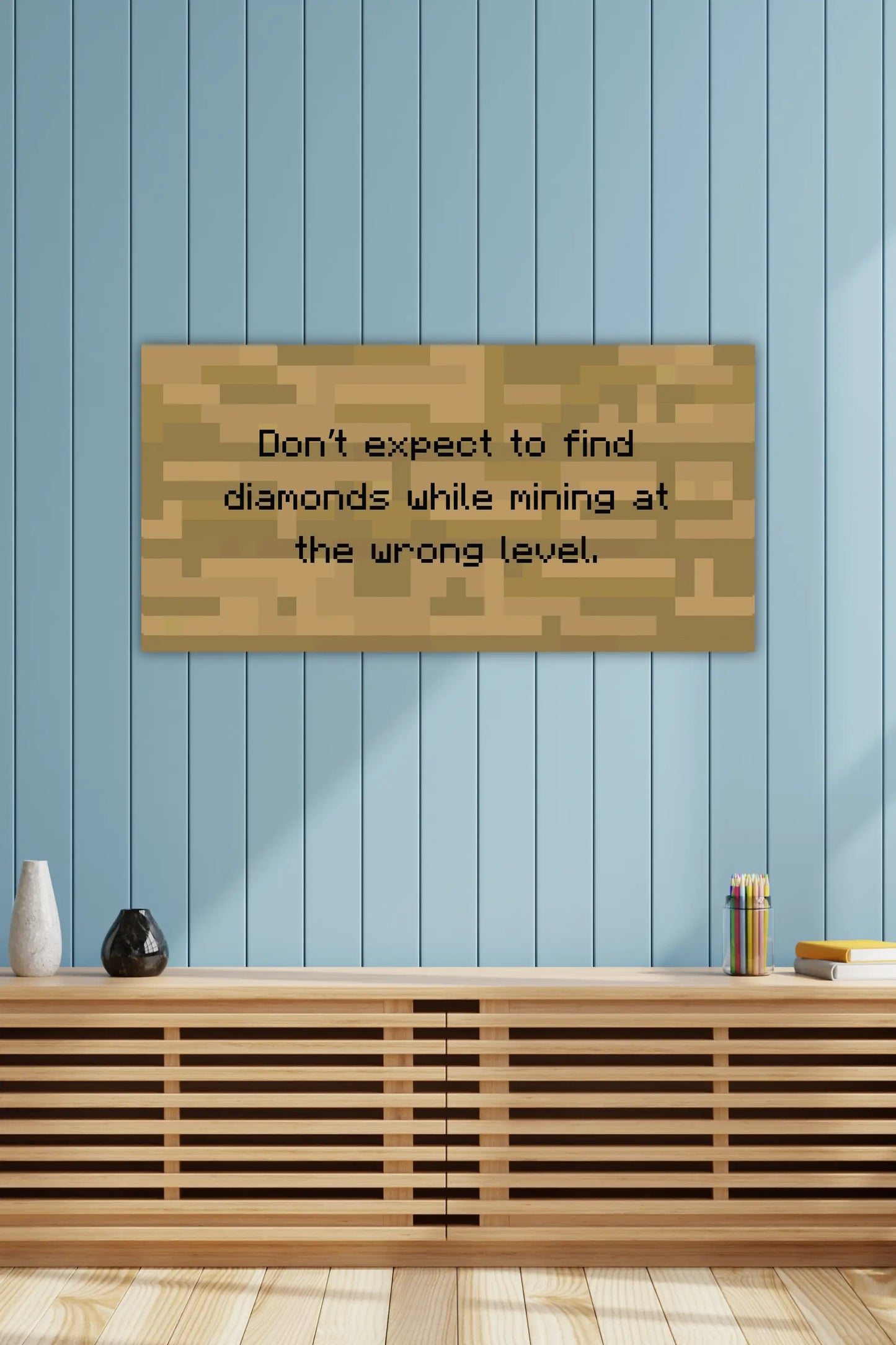 Mining Pixel Schild