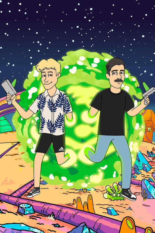 Personalisiertes Rick and Morty Poster - Ein Rick and Morty Bild für die Wand