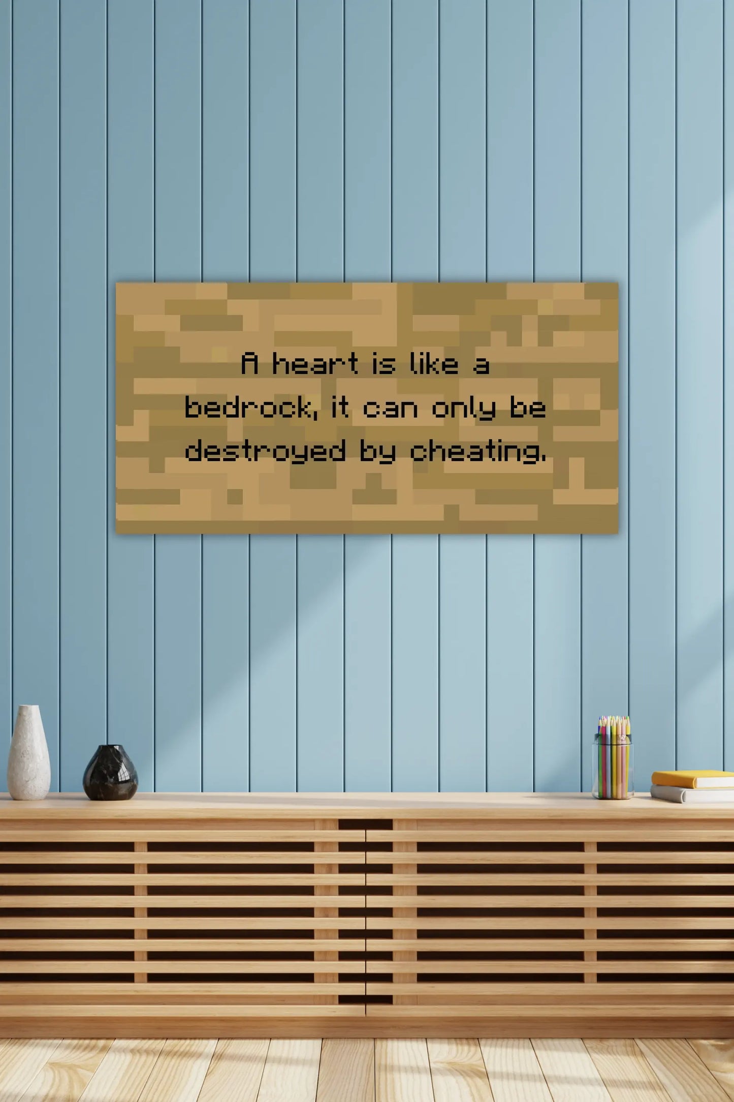 Heart Pixel Schild